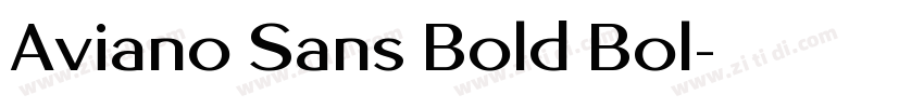 Aviano Sans Bold Bol字体转换